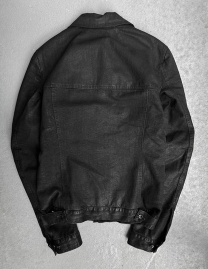 Rick Owens DRKSHDW AW17 “GLITTER” Waxed Denim Padded Worker Jacket