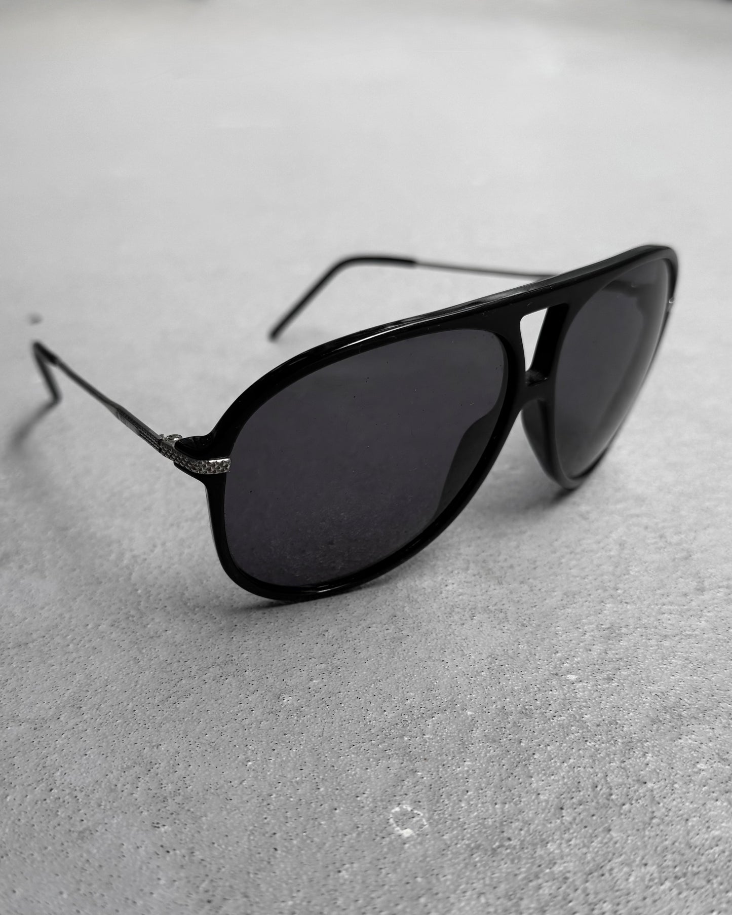 DIOR HOMME by Hedi Slimane Early 00s Purple Tinted ‘BlackTie-129S’ Aviator Sunglasses