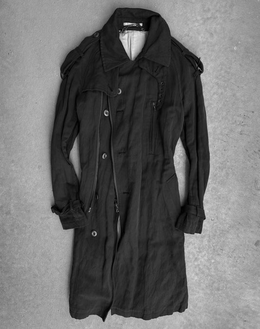 ATTACHMENT by Kazuyuki Kumagai Raglan Doctor Trench Coat