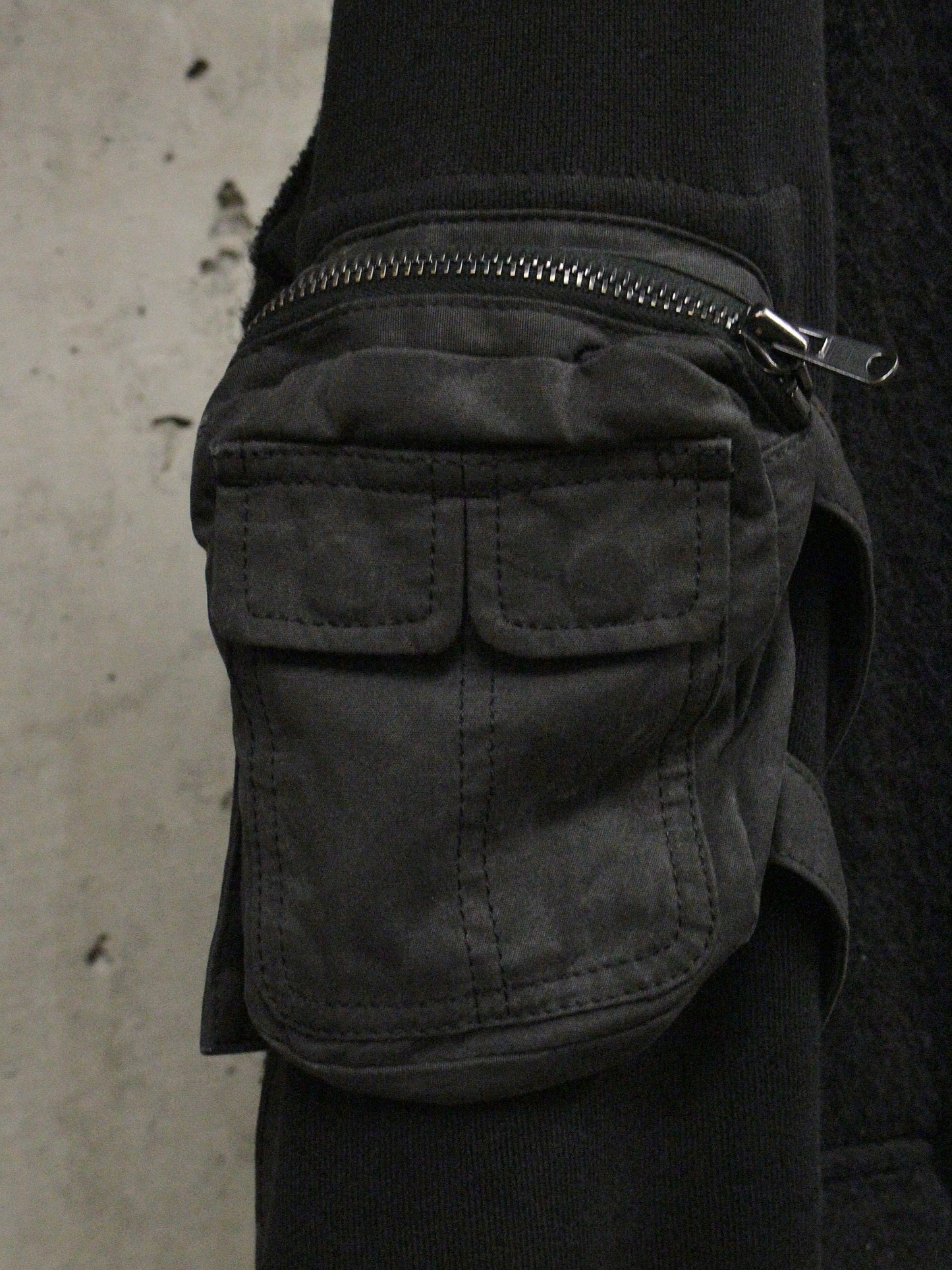 Number (N)ine AW05 "The High Streets" Hybrid Wool Sheep Leather Cargo Blazer