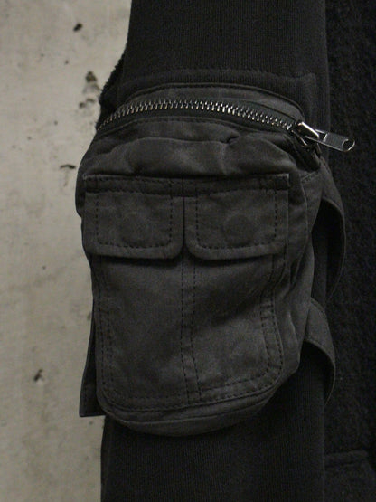 Number (N)ine AW05 "The High Streets" Hybrid Wool Sheep Leather Cargo Blazer