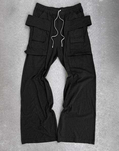 パンツ RickOwens DRKSHDW CREATCH CARGO PANTS Rick Owens Drkshdw, Creatch Cargo Drawstring Pants in Dust