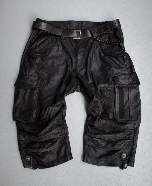 Tornado Mart 00s Waxed Cargo Capris