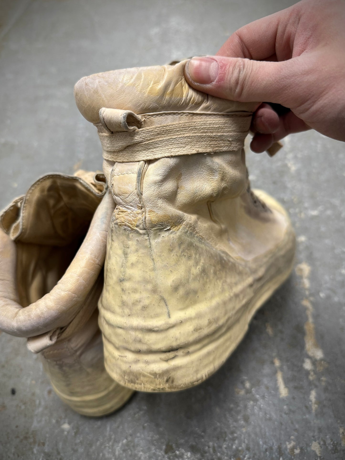 Carol Christian Poell ‘AM/2524 ROOMS-PTC/01’ Object-dyed Kangaroo Leather Drip Sneakers (10) detail | DRIEW GARMENTS