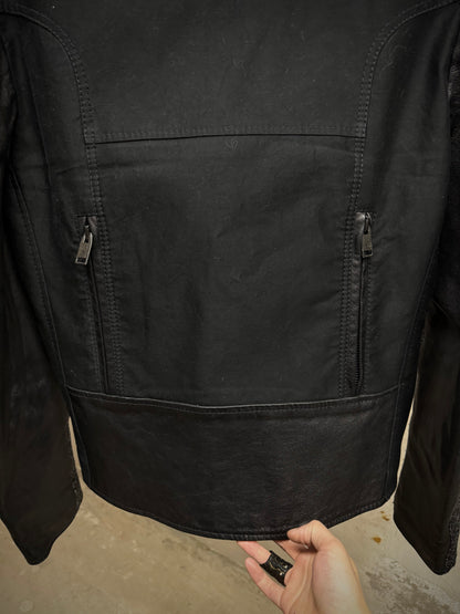 BALENCIAGA by Nicolas Ghesquière AW2012 Buffalo Leather Hybrid Rider Jacket
