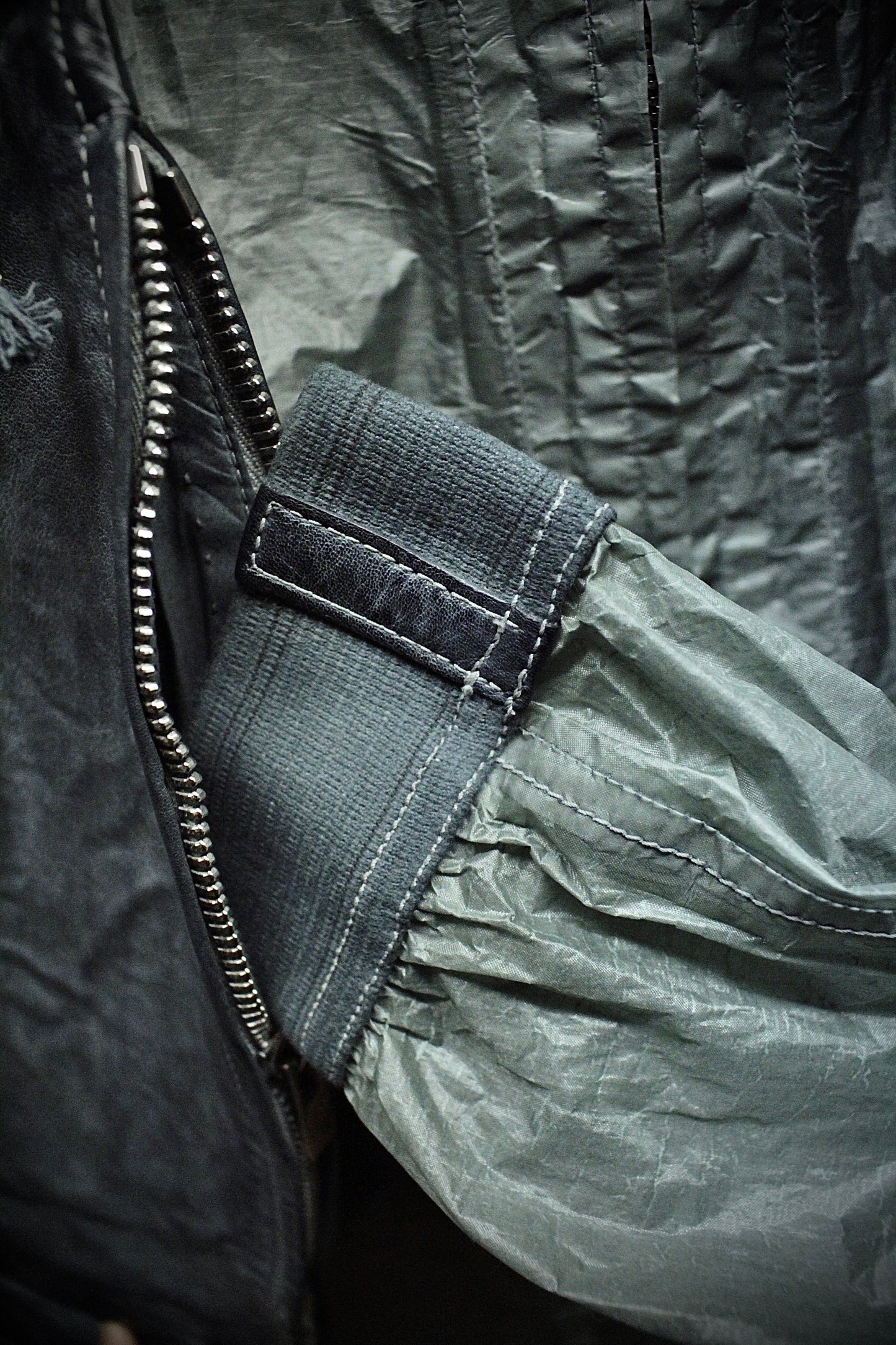 Carol Christian Poell 'VM/2423 ROOMS-PTC/29' Object-dyed Kangaroo Leather Parachute Vest Bag