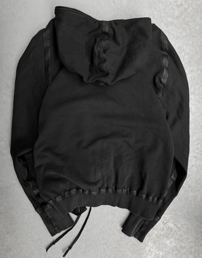 Isaac Sellam : “Experience” Rubberized Seams Cotton Zip-up Hoodie