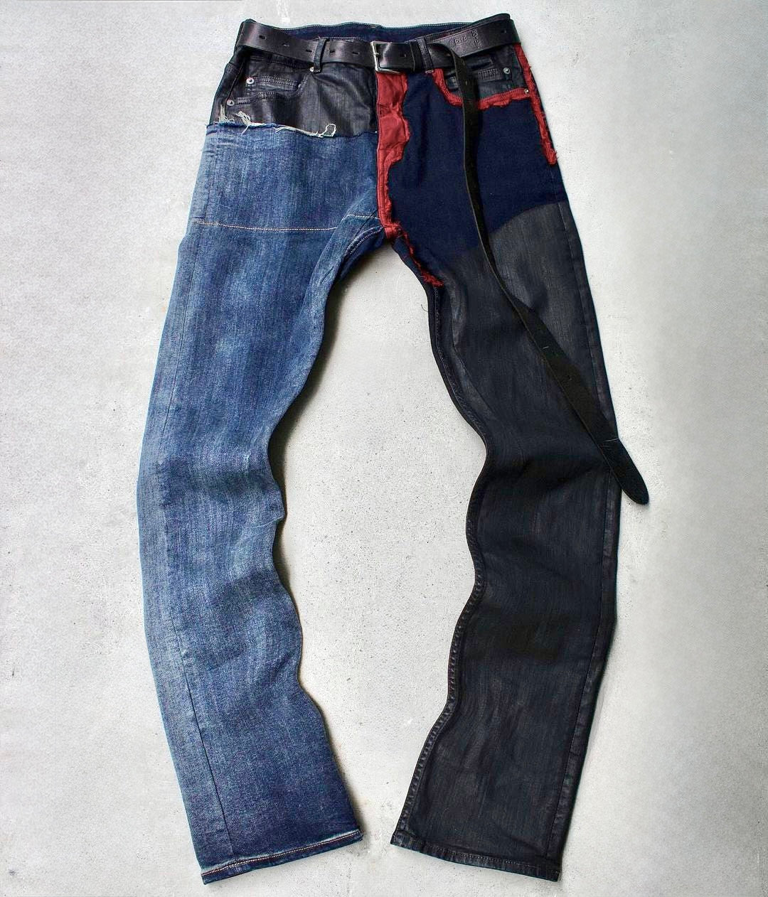 Rick Owens DRKSHDW AW19 “LARRY” Reconstructed Detroit Cut Denim