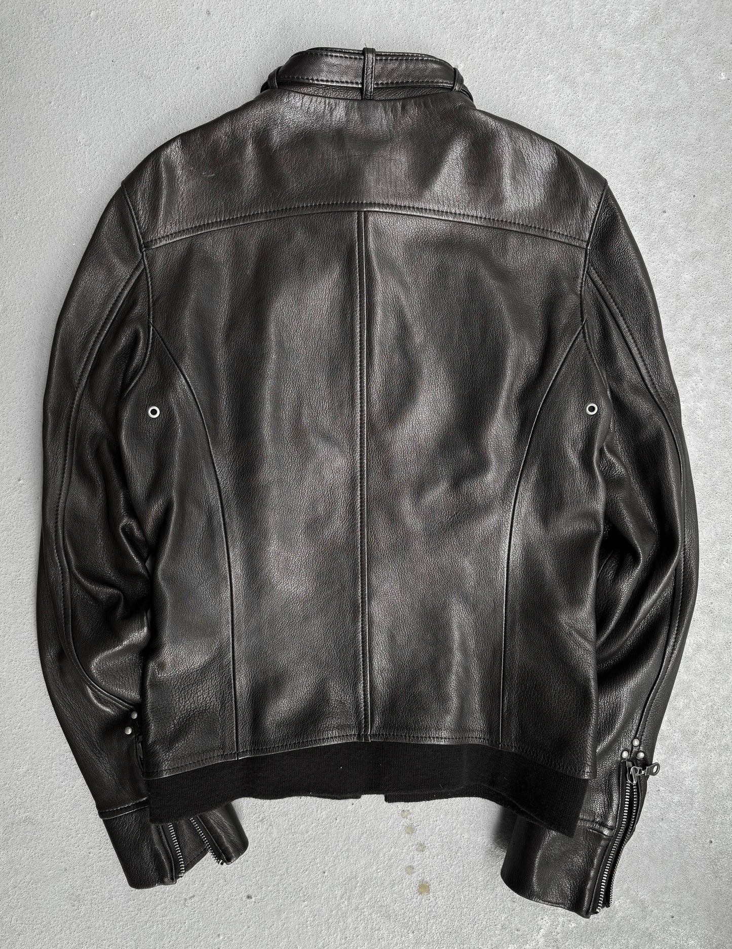 MiharaYasuhiro AW08 Deerskin Leather Studded Single Rider Jacket