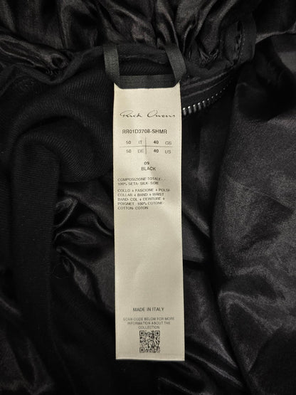 Rick Owens SS24 "LIDO" Silk Bubble Batwing Flight Bomber Jacket