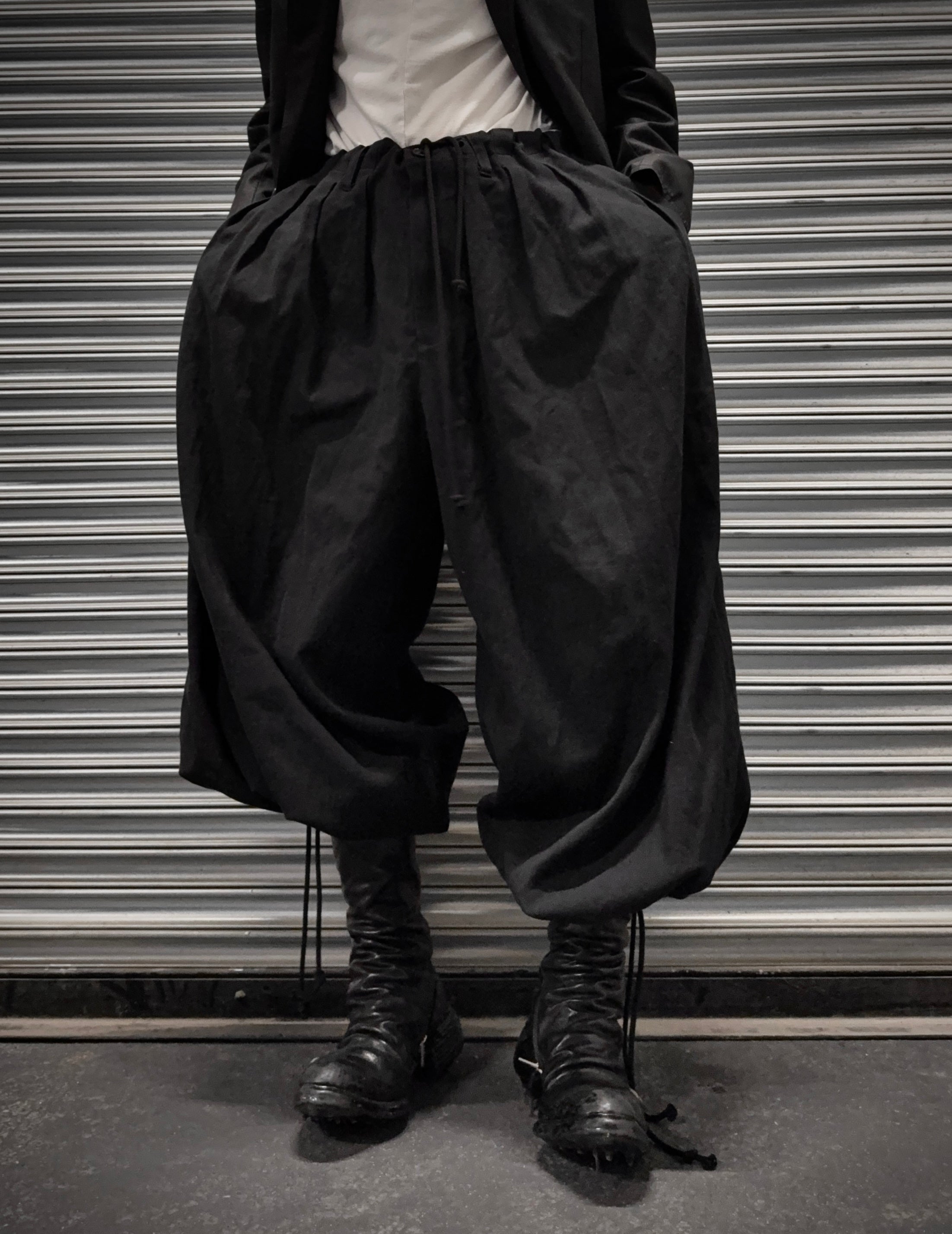 Yohji Yamamoto POUR HOMME AW19 Pleated Drop-crotch Balloon