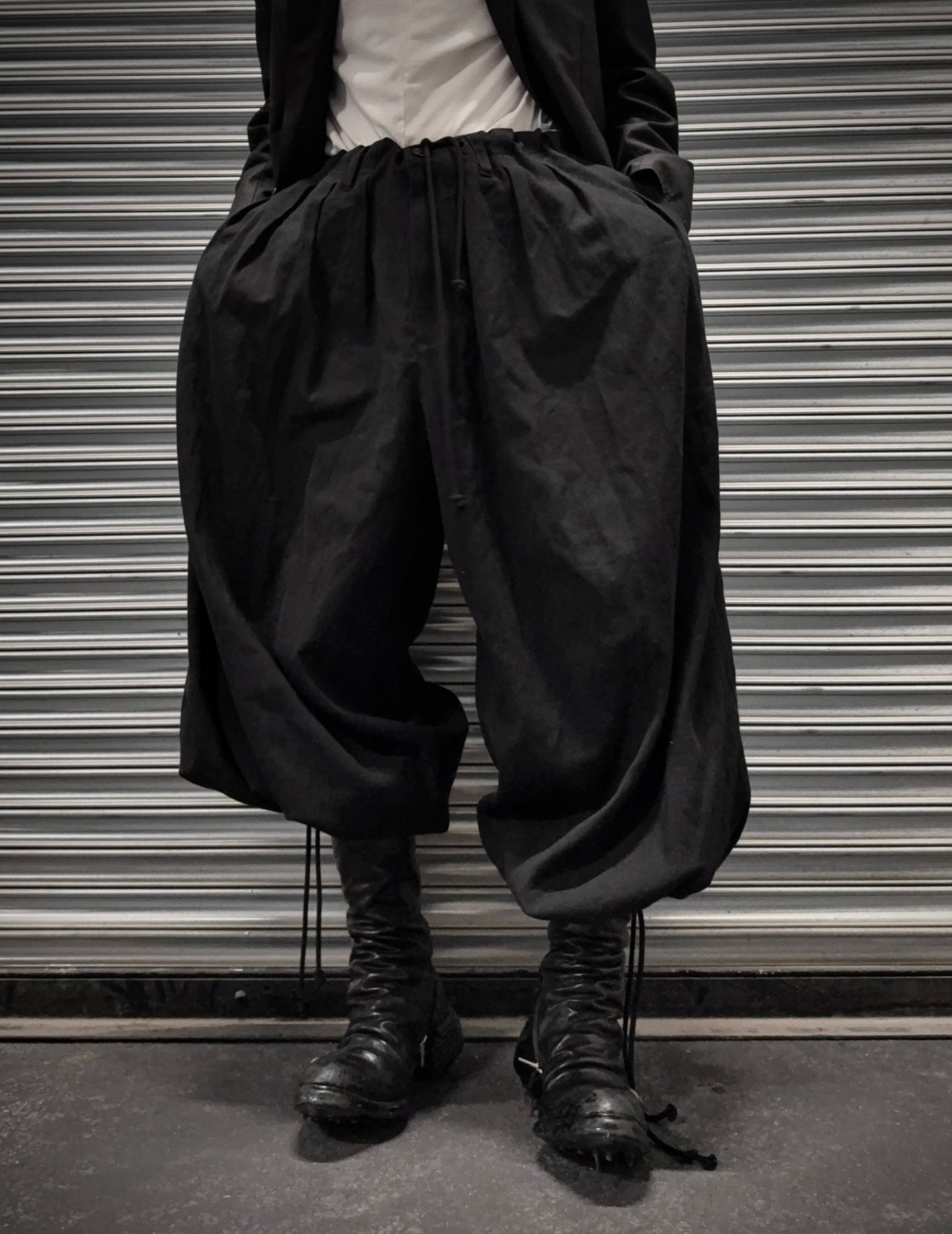 Yohji Yamamoto POUR HOMME AW19 Pleated Drop-crotch Balloon Pants