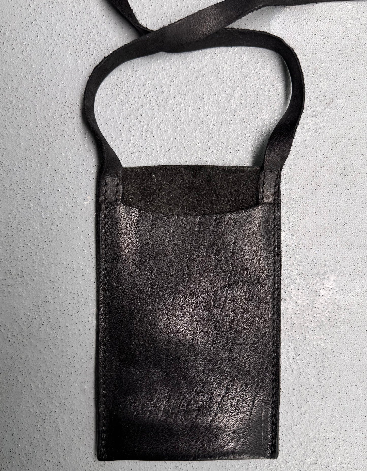 GUIDI Full-grain Horse Leather Wallet Necklace