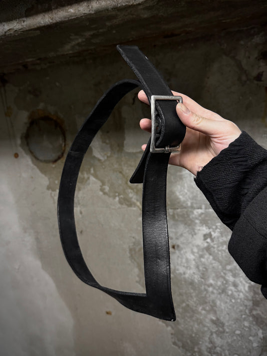 Carol Christian Poell 'AM/2603-IN BELV-PTC/10' Object-dyed 'L' Cow Leather Belt