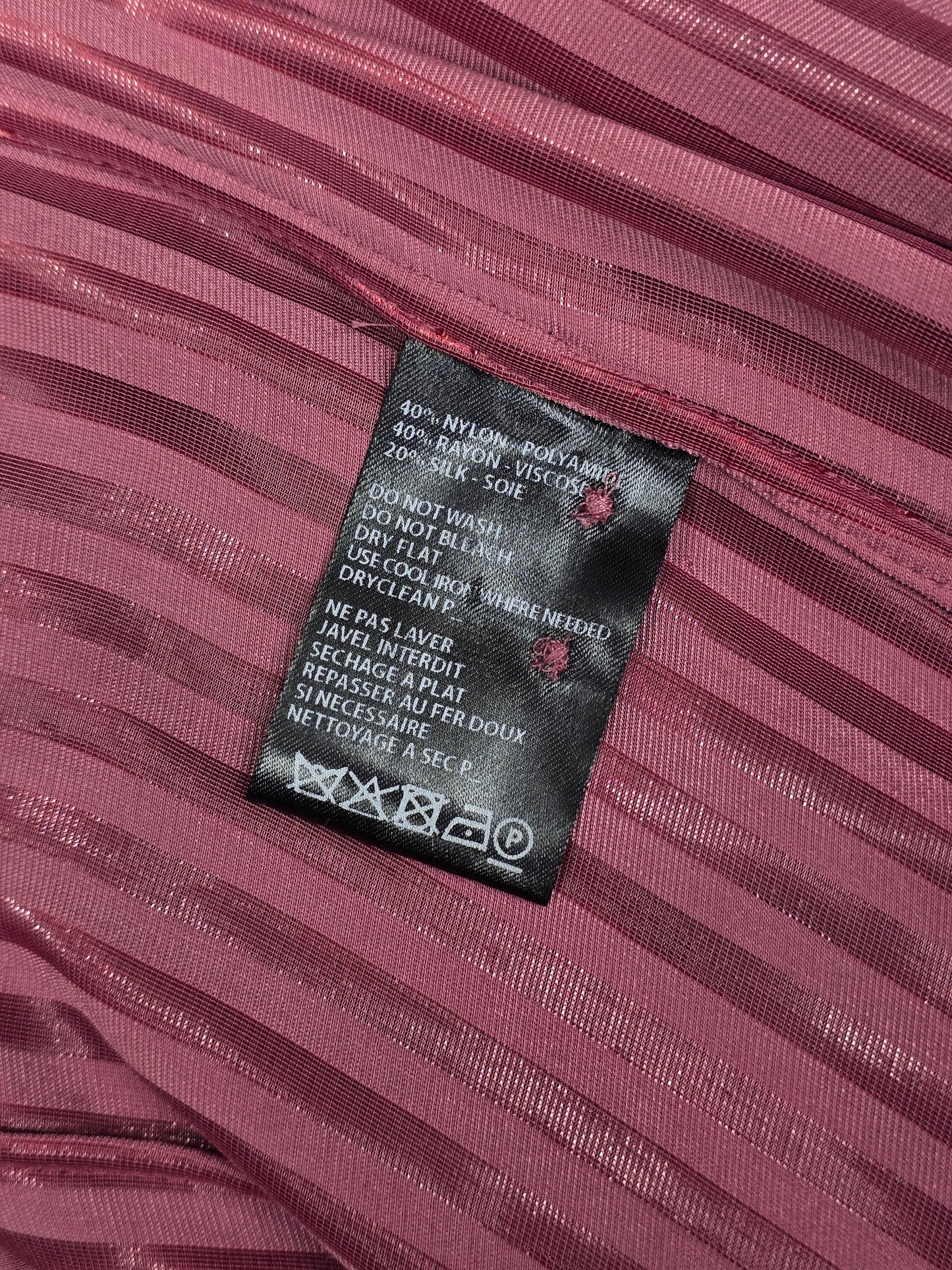 Ann Demeulemeester AW19 Metallic Pink “Harlot” Striped Velvet Shirt