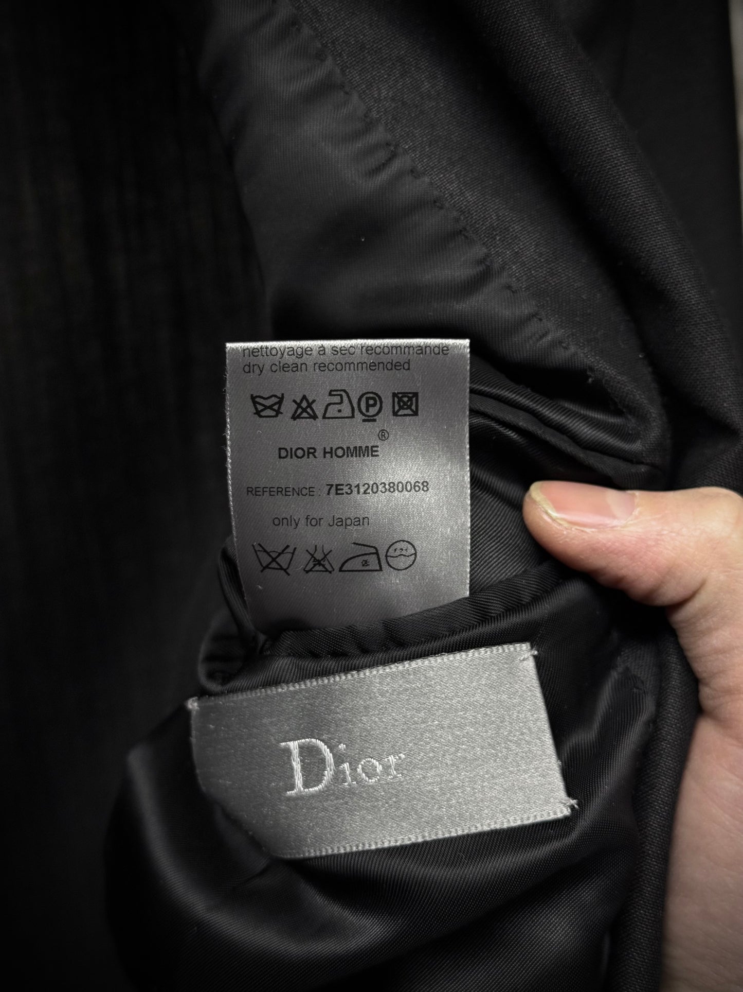 DIOR HOMME by Hedi Slimane SS07 "We Look Good Together" Metallic Two-Button Blazer