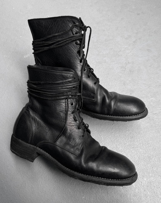 GUIDI ‘995’ Full-grain Calf Leather Lace-up Military Boots