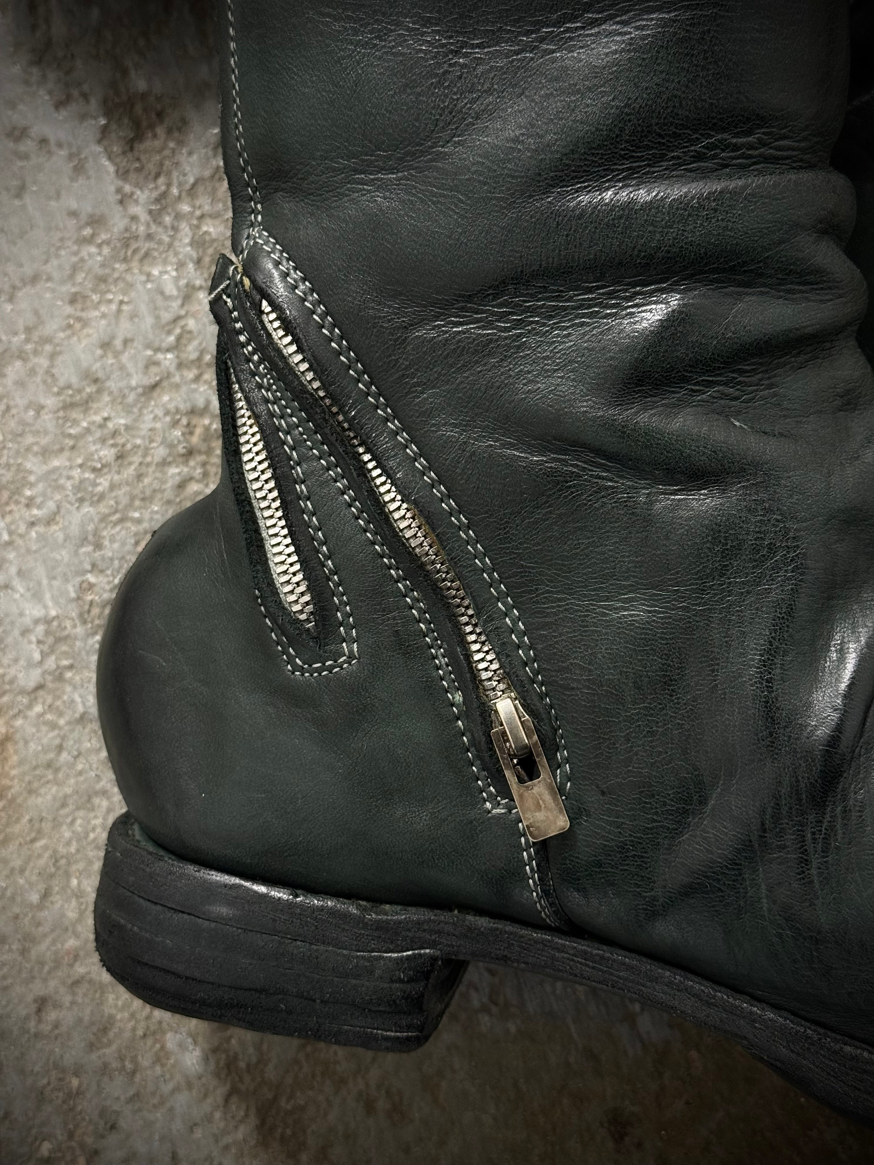 Carol Christian Poell Spur Biter Crimp Front Boots | DRIEW