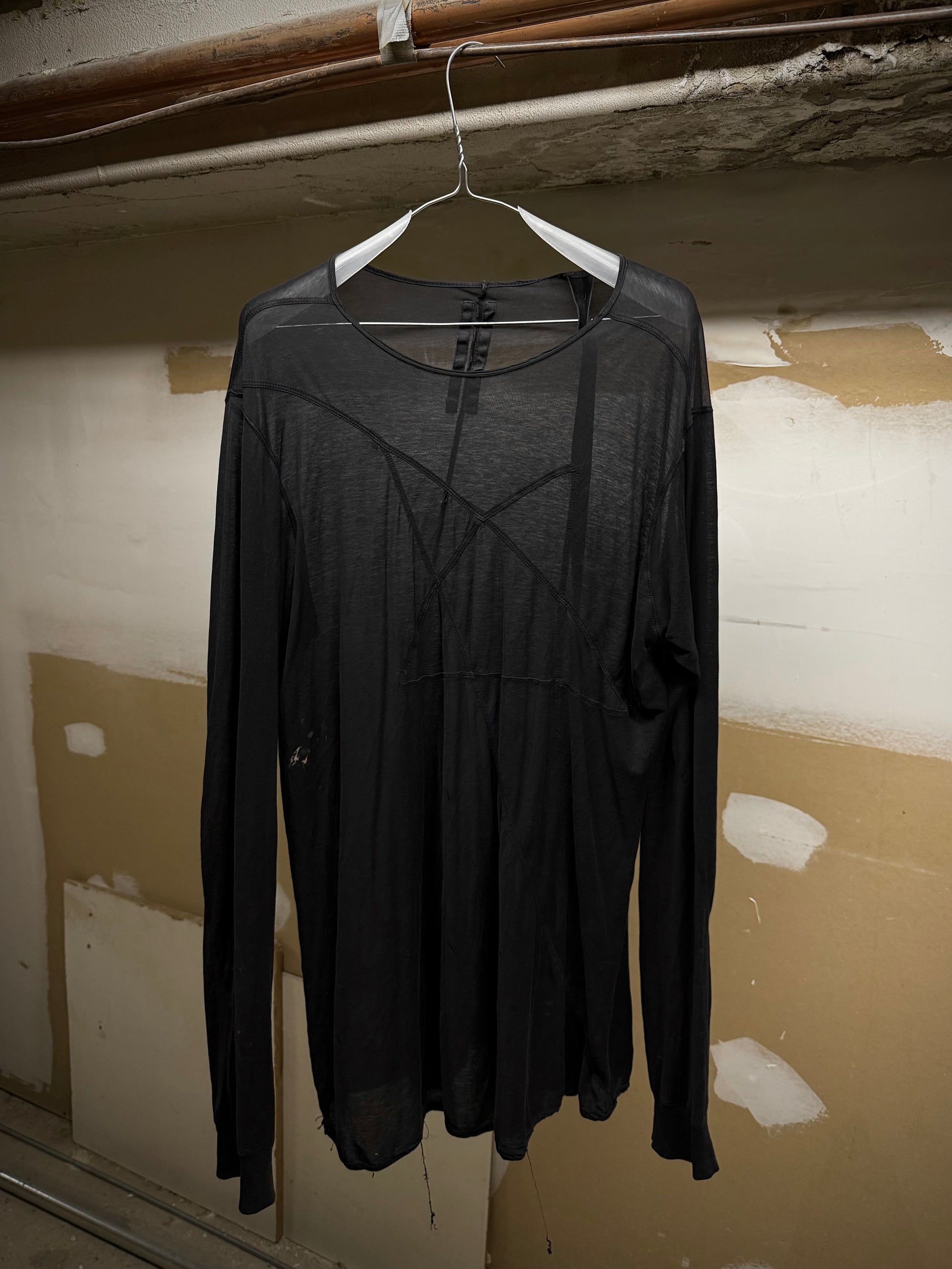 Rick Owens DRKSHDW AW12 "MOUNTAIN" Sheer Pentagram Long-sleeves | Archive Fashion Toronto