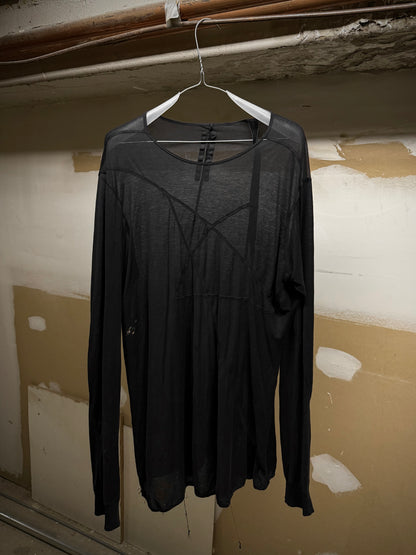 Rick Owens DRKSHDW AW12 "MOUNTAIN" Sheer Pentagram Long-sleeves | Archive Fashion Toronto