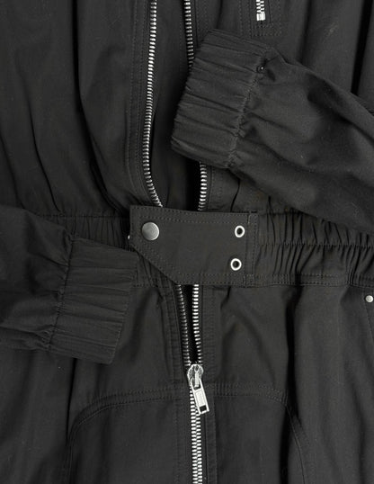 Rick Owens SS23 "EDFU" Black Bauhaus Cargo Larry Flight Jumpsuit