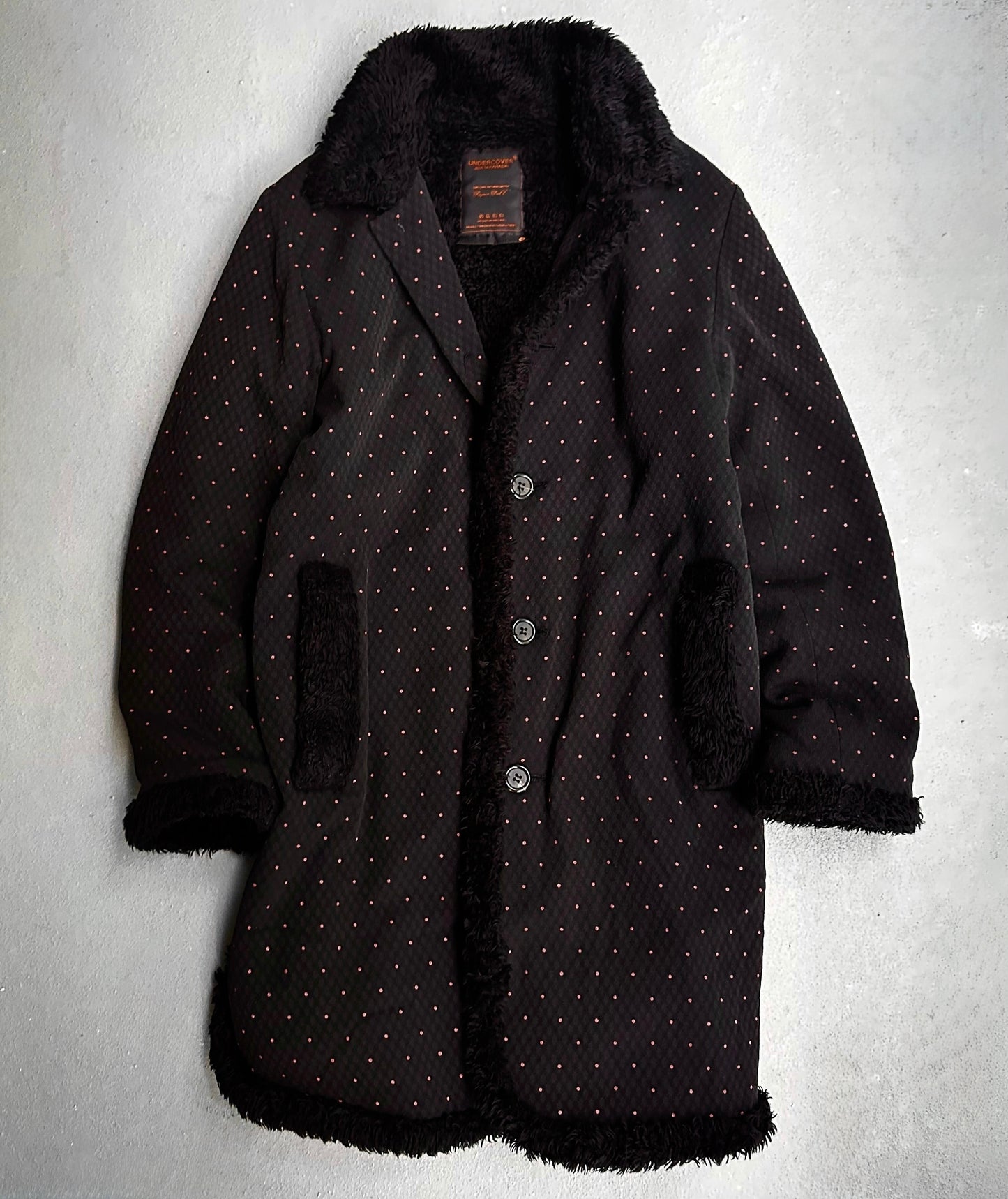 UNDERCOVER AW03 “Paper Doll” Polka Dot Teddy Coat