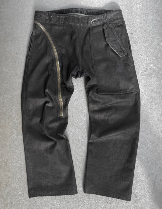 Rick Owens DRKSHDW AW07 "EXPLODER" Waxed Aircut Denim