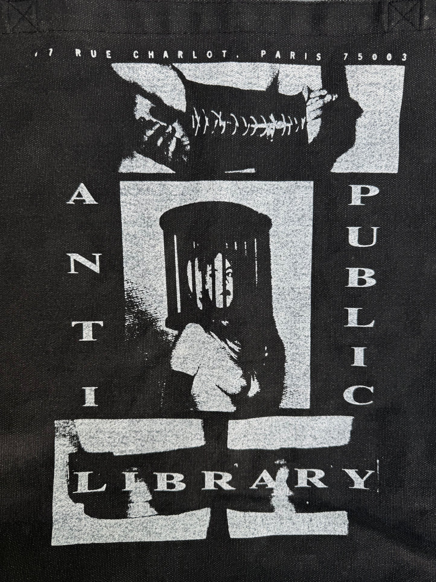 ENFANTS RICHES DÉPRIMÉS Paris Exclusive ‘Anti Public Library’ Denim Tote Bag