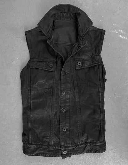 11 by Boris Bidjan Saberi SS17 Light-waxed Denim Vest