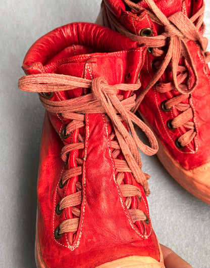 Carol Christian Poell ‘AM/2524 ROOMS-PTC/13’ Object-dyed Kangaroo Leather Drip Sneakers
