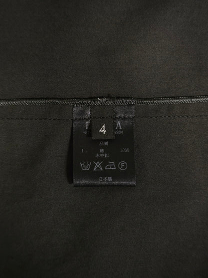 DEVOA Charcoal Grey Anatomical Oxford Button Down Collar Zip Shirt