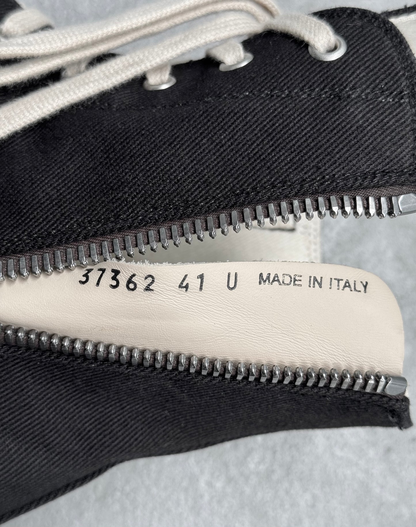 Rick Owens DRKSHDW AW16 “MASTODON” Canvas Ramones Sneakers