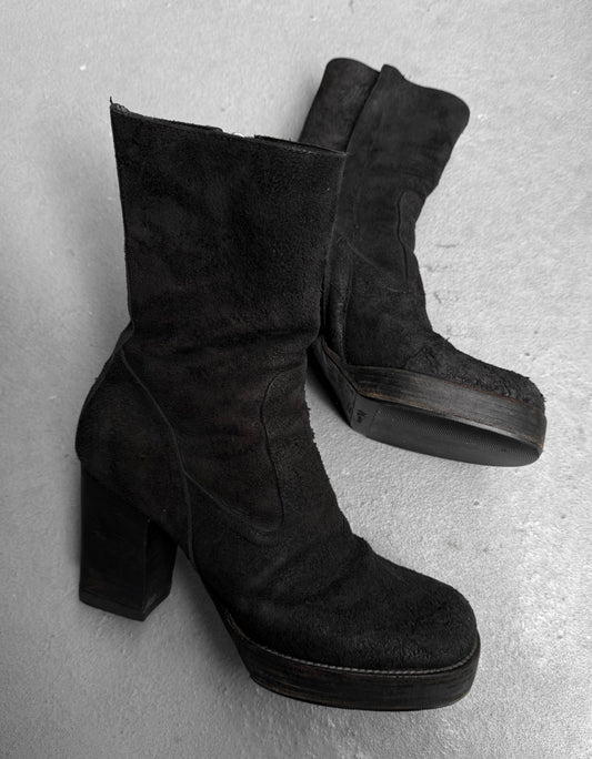 Rick Owens SS05 “SCORPIO” Blistered Lamb Leather Heels