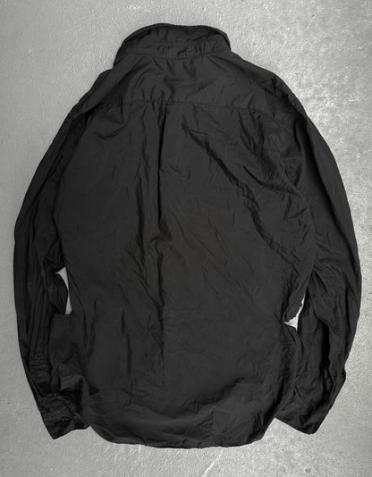 BLACK COMME des GARÇONS SS19 Distressed Side Cut-Out Shirt