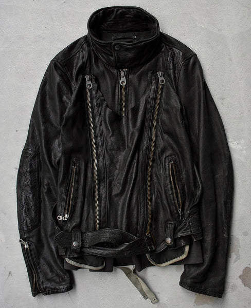 MiharaYasuhiro AW08 Reconstructed Multi-zip Deerskin Leather