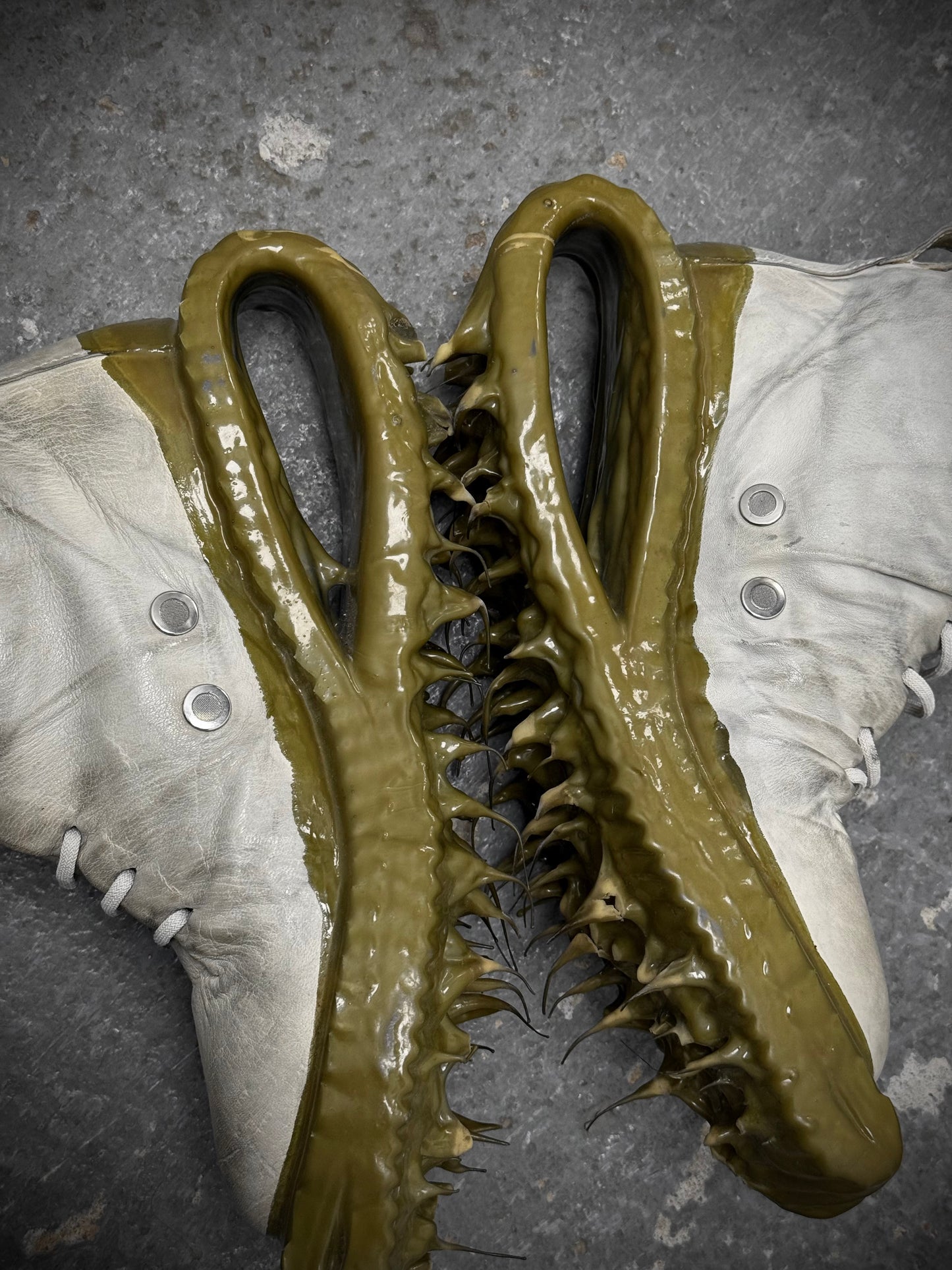 Carol Christian Poell 'AM/2694P ROOMS-PTC/33' U-Jack Prosthetic Kangaroo Leather Drip Sneakers detail | DRIEW GARMENTS