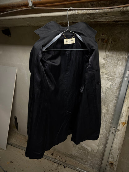 Saint Laurent Paris by Hedi Slimane SS14 Black Classic Trench Coat
