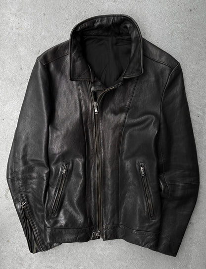 5351 Pour Les Hommes Early 00s Sheepskin Biker Jacket