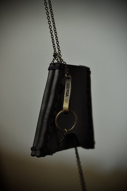 DEVOA x ï o l o m 'DH-KPTB' Brass Chain GUIDI Calf Leather Glass Loupe