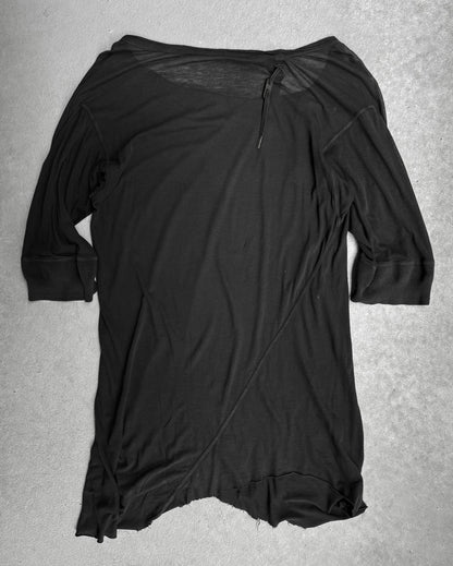 Boris Bidjan Saberi SS15-16 Over-dyed Ribbed Raglan 3/4 Long-sleeves