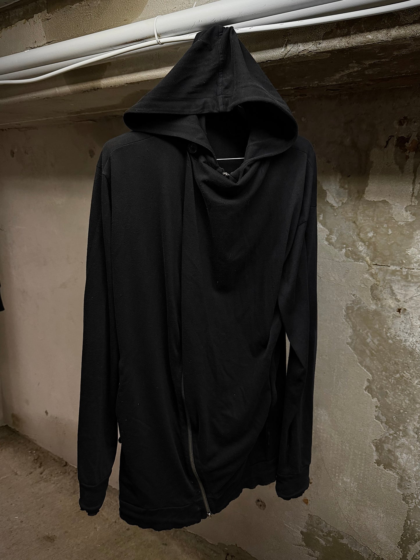 DAMIR DOMA SILENT by DAMIR DOMA 2010s 'TRAPPE' Asymmetric Drape Zip Up Hoodie | Archive Fashion Toronto