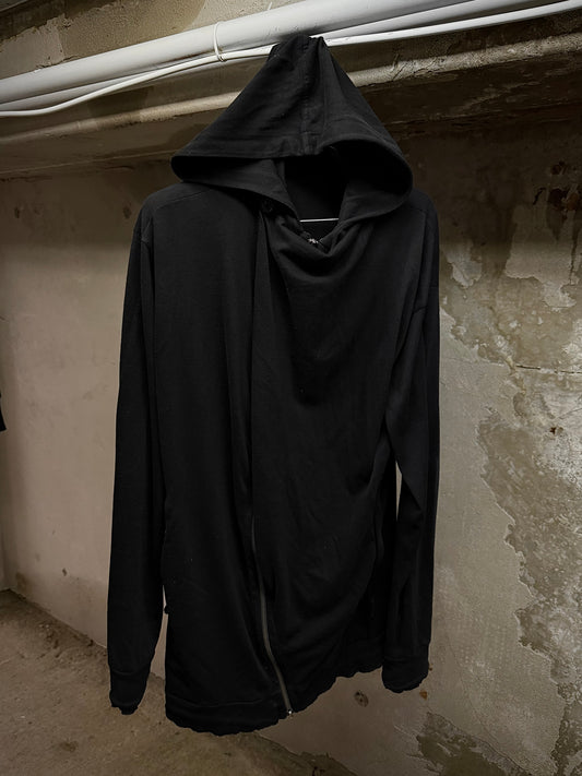 DAMIR DOMA SILENT by DAMIR DOMA 2010s 'TRAPPE' Asymmetric Drape Zip Up Hoodie | Archive Fashion Toronto
