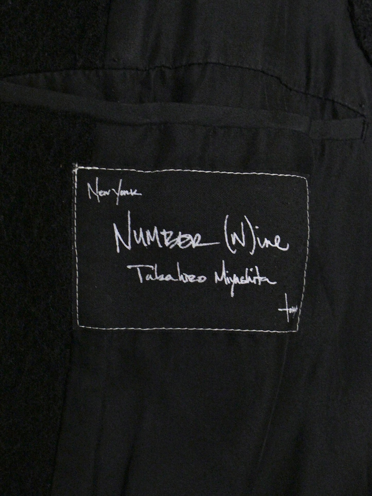 Number (N)ine AW05 "The High Streets" Hybrid Wool Sheep Leather Cargo Blazer