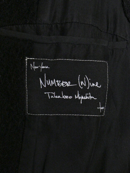 Number (N)ine AW05 "The High Streets" Hybrid Wool Sheep Leather Cargo Blazer