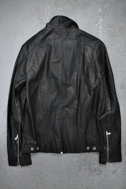 Jackrose Early 00s Pigskin Leather Rider Jacket detail | DRIEW GARMENTS