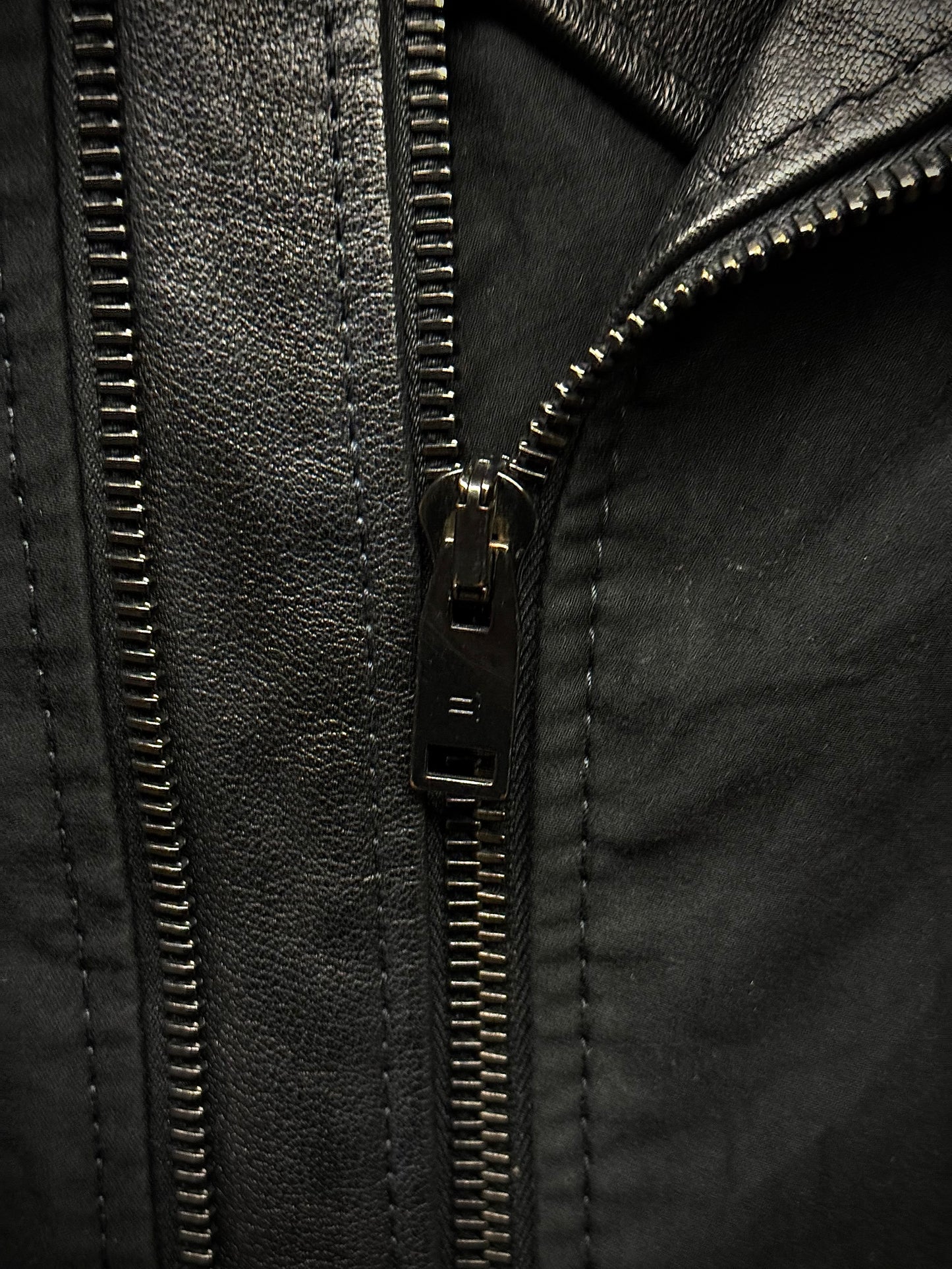 Balenciaga by Nicolas Ghesquière AW2012 Buffalo Leather Hybrid Rider Jacket detail | DRIEW GARMENTS