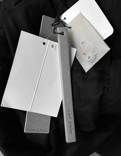 Rick Owens SS17 "WALRUS" Black Nylon MA-1 Flight Bomber Jacket