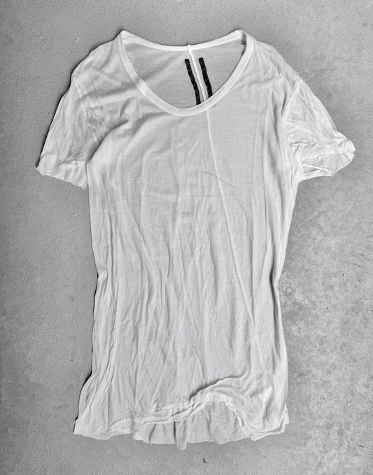 Rick Owens AW08 “STAG” White Unstable Cotton T-shirt