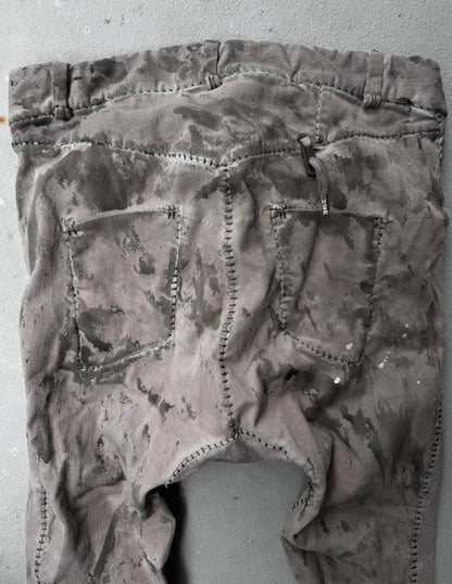 Boris Bidjan Saberi AW24 ‘P13-HS-TF F1939’ Dirty Light Carbon Nickel-pressed Hand Stitch Denim