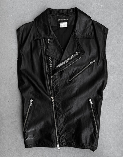 Ann Demeulemeester SS01 Studded Leather Vest